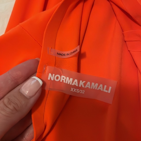 Norma Kamali halter Turtleneck Gown - orange - Picture 4 of 6